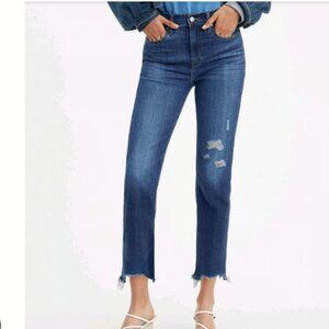 Women's Levi’s 724 High Rise Straight Crop Distressed Jeans. Size: 30